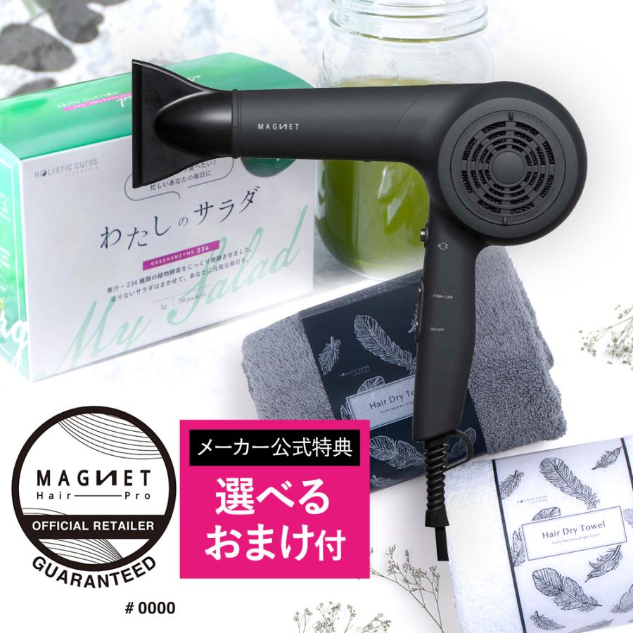 ドライヤー マグネットヘアプロ ドライヤーエアリー HCD-P01DG ホリ