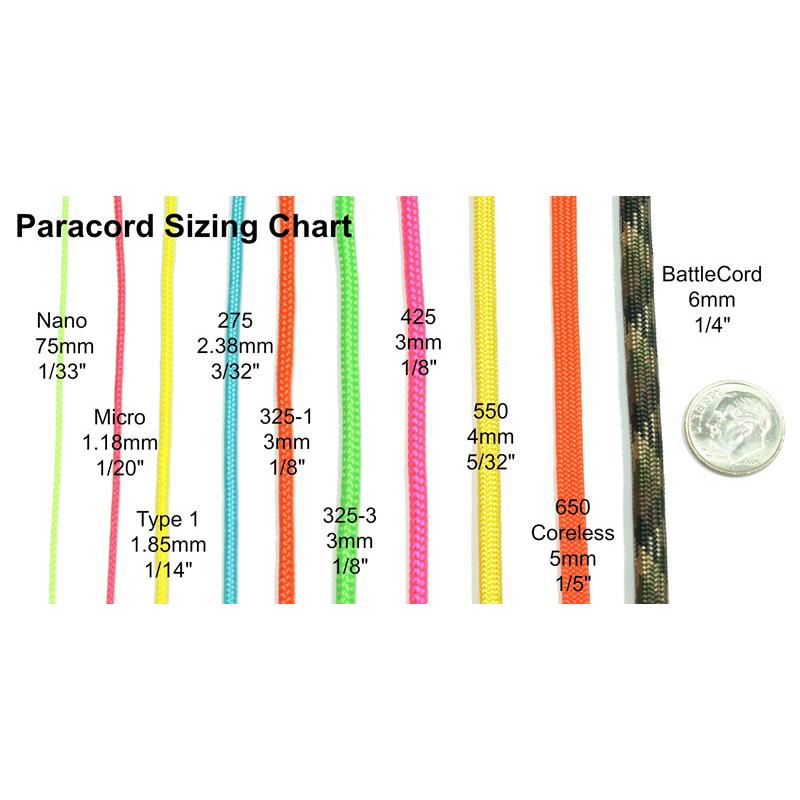 1m カット売り 】 550lb Paracord ATWOOD ROPE MFG社製 / アメリカ製