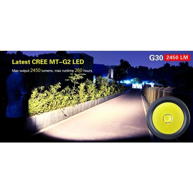 KLARUS G30 【CREE MT-G2 白色LED搭載 / 明るさMAX:2450ルーメン / 18650×3本】 クラルス｜holkin｜02