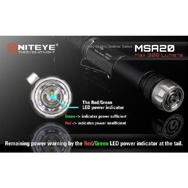 NITEYE MSA20 ナイトアイ【CREE XM-L U2 搭載 / 単3×2本使用 / 明るさMAX：300ルーメン】｜holkin｜03