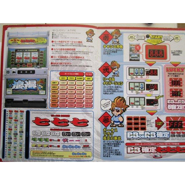 ※※ 男の浪漫　テクノコーシン/ラスター　SLOT【パチスロ実機/パンフレット/チラシ】1-3　レトロ 懐かしの名機　テープ跡あり |  | 01