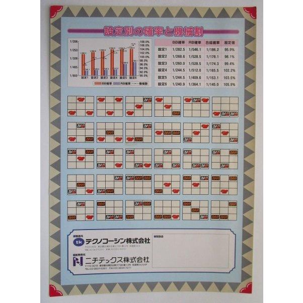 ※※ プリティー忠臣蔵　テクノコーシン/ラスター　SLOT【パチスロ実機/パンフレット/チラシ】1-3　レトロ 懐かしの名機　テープ跡あり |  | 03