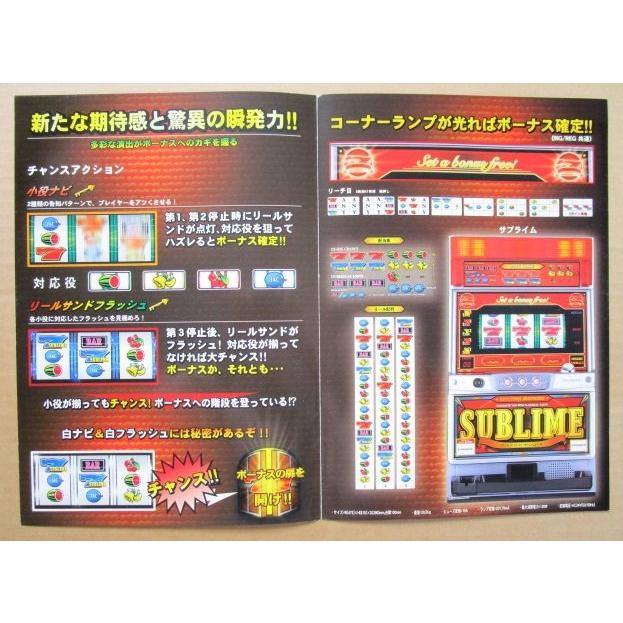 サブライム パイオニア SLOT【パチスロ実機/パンフレット/チラシ】1-3