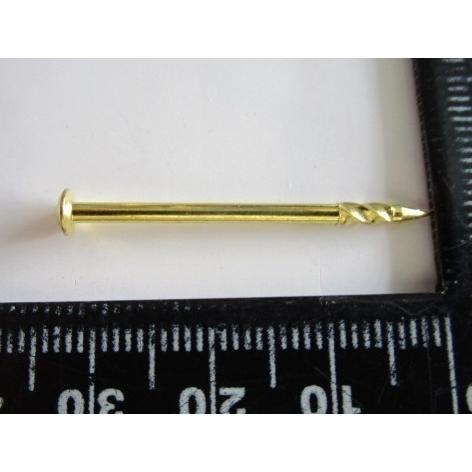 ※※ 真鍮クギ×15本セット　パチンコ実機用【新品/未使用】15-23　6206　くぎ　打ち直し釘 |  | 01