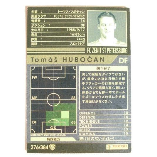 ☆☆　276/384　サッカートレカ　WCCF IC 2011-2012 ARSENAL FC【トレーディングカード】　セガ,SEGA,PANINI |  | 01