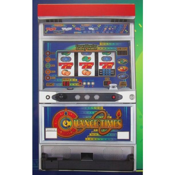 ※※ チャンスタイムズ　岡崎産業/OKAZAKI　SLOT【パチスロ実機/パンフレット/チラシ】0-3　レトロ 懐かしの名機　テープ跡あり | 