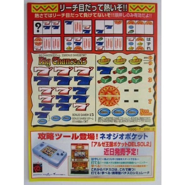 デルソル アルゼ系/ELECO SLOT ガイドブック【実機の小冊子】スロット 