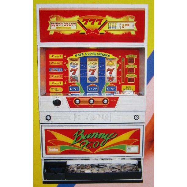 ※※ バニーXO　3.1号機　オリンピア レ-3【パチスロ実機/パンフレット/チラシ】テープ跡/メモ書きあり | 