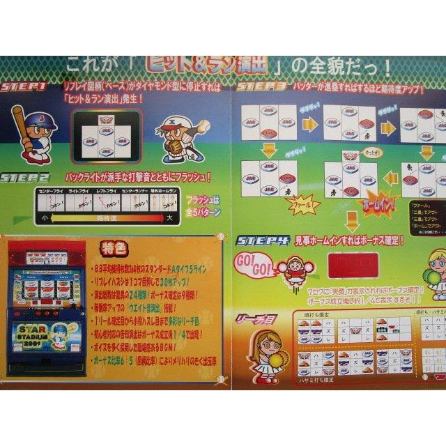 ※※ スタースタジアム2001　タイヨー　SLOT【パチスロ実機/パンフレット/チラシ】1-3　レトロ 懐かしの名機　テープ跡あり |  | 02