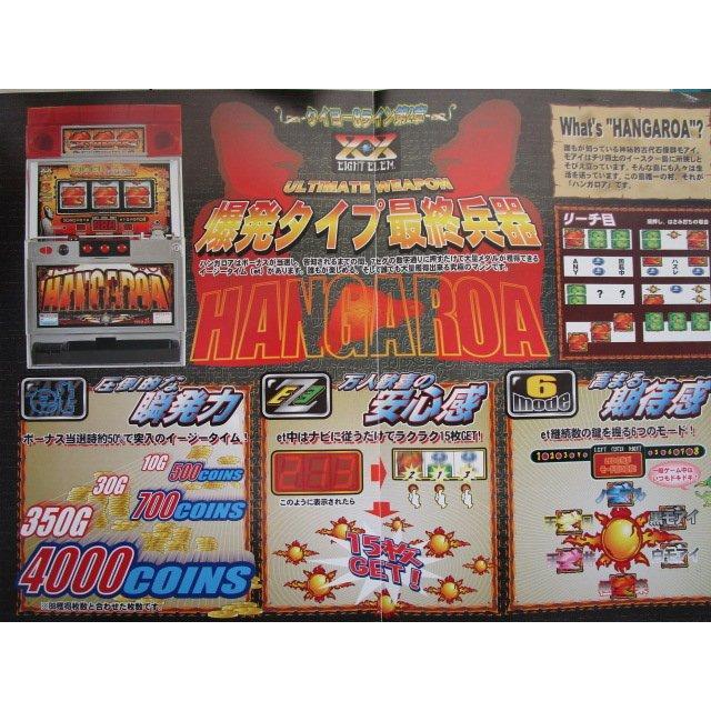 ※※ ハンガロアA　タイヨー　SLOT【パチスロ実機/パンフレット/チラシ】1-3　レトロ 懐かしの名機　テープ跡/剥がれあり |  | 01