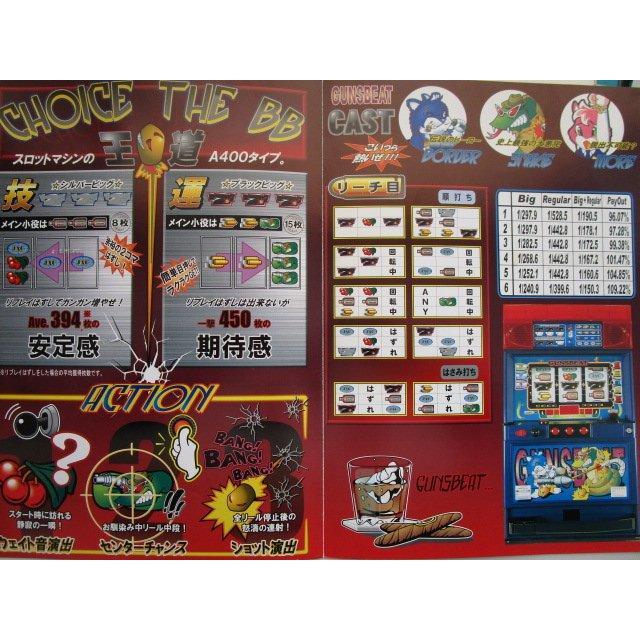 ※※ ガンズビート　タイヨー　SLOT【パチスロ実機/パンフレット/チラシ】1-3　レトロ 懐かしの名機　テープ跡あり |  | 02