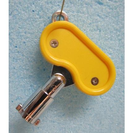 ※※ 黄色ドアキー：T-03 (純正)　高砂電器/アビリット/銀座　パチスロ実機用【鍵,かぎ,カギ】2(現物画像)　家スロット用　T03 |  | 01