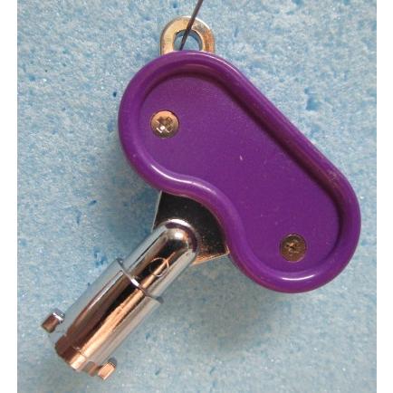 ※※ 紫色ドアキー：072 (純正)　アリストクラート　パチスロ実機用【鍵,かぎ,カギ】2(現物画像)　家スロット用　ネコで小判 |  | 01