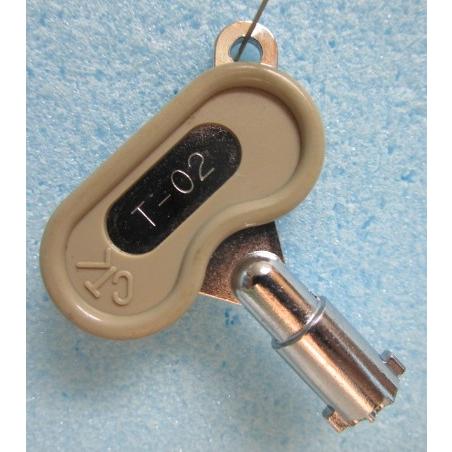 ※※ グレー色ドアキー：T-02 (純正)　ベルコ　パチスロ実機用【鍵,かぎ,カギ】2(現物画像)　T02家スロット用　ダブルアップ等　T02 | 