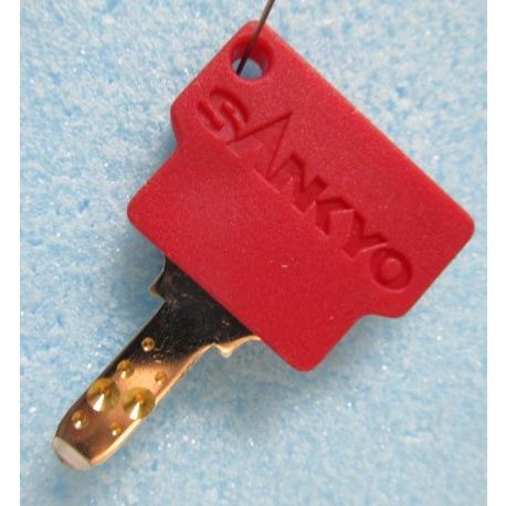 ※※ 赤色ドアキー：1706 (純正)　三共/ビスティー　パチスロ実機用【鍵,かぎ,カギ】2(現物画像)　家スロット用　ボンバーパワフル |  | 01