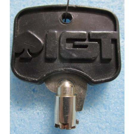 ※※ 黒色ドアキー：7450 (純正)　IGT　パチスロ実機用【鍵,かぎ,カギ】2(現物画像)　家スロット用　ポッパーキング |  | 01