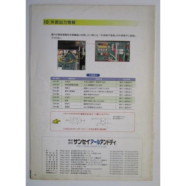 SEVEN'SROCK サンセイ,R&D,三星 枠 パチンコ,メンテナンス,取扱説明書