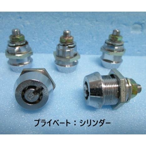 ▲▲ プライベート　シリンダ5本とカギ1本セット　鍵番号：S00166番【シリンダーとドアキー】交換用　かぎ　 | 