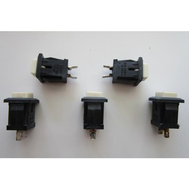 ※※ プッシュボタン　プッシュONタイプ　(ロック無し)×5個セット　中古品【通電チェック済み】7 | 