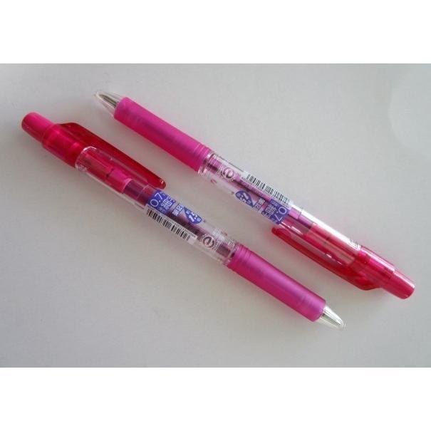 ※※ BK127-P/ピンク(0.7/細字)いまだけ4本セット　インキ/黒色　ぺんてる ボールペン【未使用/筆記チェック済み】百均,100均一,100円均一 |  | 03
