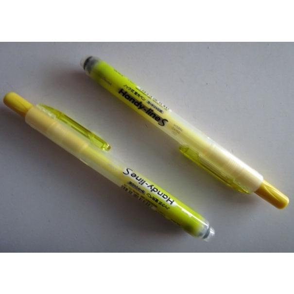※※ SXS15-G(イエロー/ハンディライン)×2本セット　ぺんてる 蛍光ペン【未使用/筆記チェック済み】処分価格,百均,100円均一 |  | 01