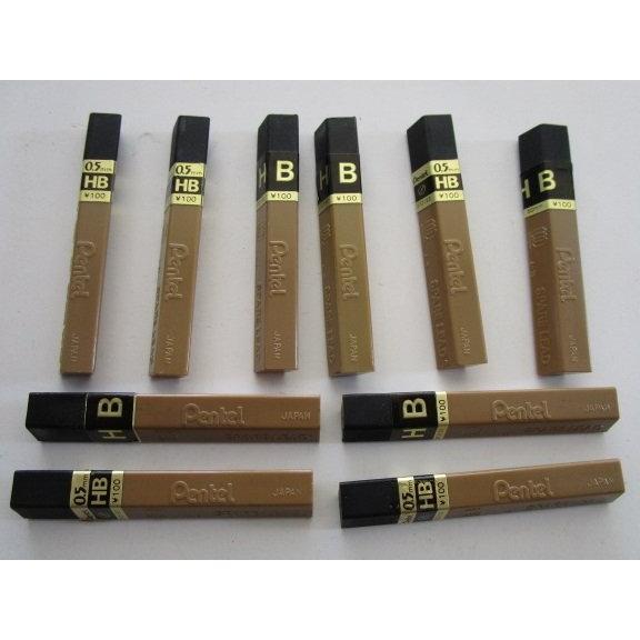 ※※ Pentel/ペンテル　シャープペン替え芯　JAPAN　12本入り×10個セット　ぺんてる【未使用/筆記チェック済み】処分価格,百均,100円均一 | 