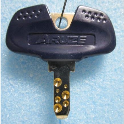 ※※ 純正:HS2021/青　ドアキー　アルゼ/ユニバーサル　パチスロ実機用【鍵,かぎ,カギ】現物画像 |  | 01