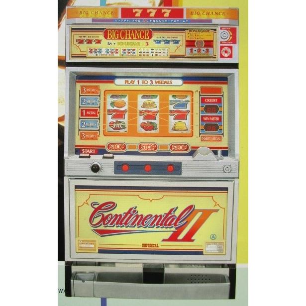 ※※ コンチネンタル2　3.2号機　SLOT　アルゼ系/ユニバーサル 幅-4【パチスロ実機/パンフレット/チラシ】テープ跡あり | 