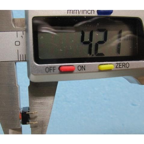 ※※ 小型のオレンジタクトボタン=5個セット　プッシュON タイプ【新品/未使用】電子部品 |  | 03