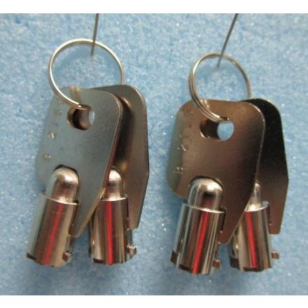 ▲▲  ドアキー4本とシリンダー3本のセット　統一番号　実機,ゲーム機,両替機,等【シリンダーとドアキー】k-1　No_2 |  | 03