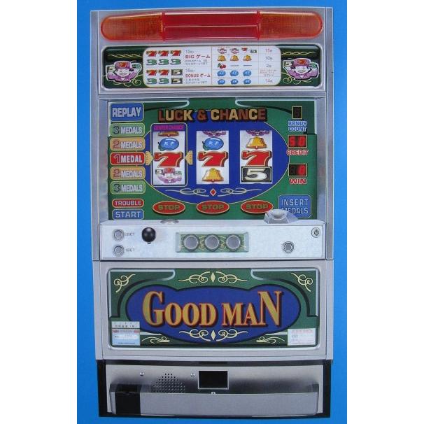 ※※ グッドマン　岡崎産業/OKAZAKI　SLOT【パチスロ実機/パンフレット/チラシ】0-3　レトロ 懐かしの名機　テープ跡あり | 