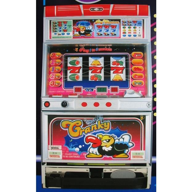 ※※ クランキーコンテスト　アルゼ系/ユニバ　SLOT【パチスロ実機/パンフレット/チラシ】2-3　レトロ 懐かしの名機　テープ跡あり | 