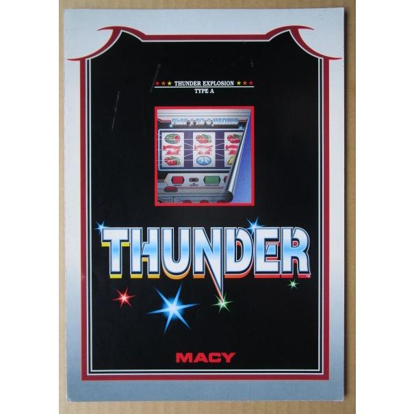 ※※ サンダーV　アルゼ系/メーシー　SLOT【パチスロ実機/パンフレット/チラシ】2-3　レトロ 懐かしの名機　テープ跡あり |  | 01