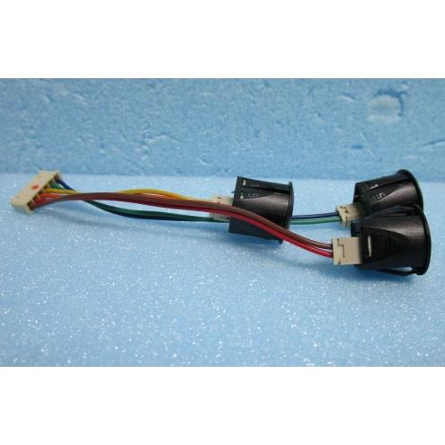 ※※ 獣王等の筐体用　1/2/清算ボタンと配線セット【中古品】動作チェック済み【ボタン：山佐/YAMASA】4117-33　サミー ロデオ |  | 01