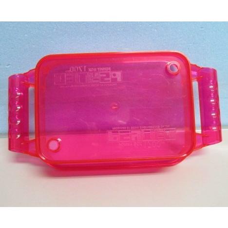 ▲▲ ピンクのドル箱1個：玉入れ/コイン箱　短期間使用の中古品　凡そのサイズ：32cm×18cm×7cm(1700pcs) |  | 03