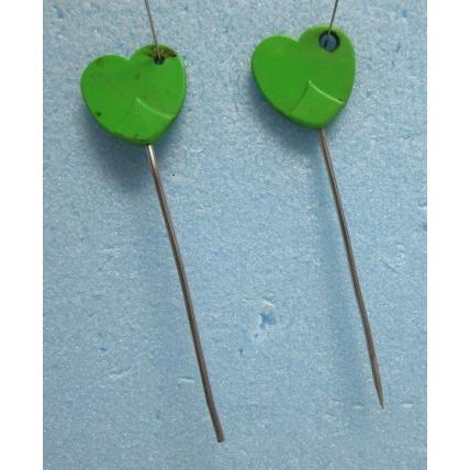 ※※ ハート形/緑　懐かしのツッツキ棒　2本セット　全長：約/11cm　中古品　パチンコ実機用【便利グッズ】22 |  | 01