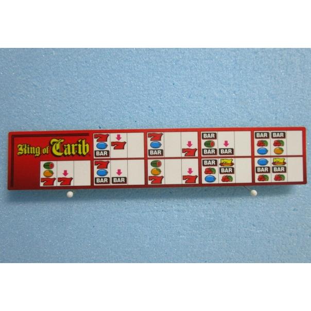 ☆☆　キングオブカリブ　ユニバーサル　レトロ　パチスロ実機　のステッカー　【リーチ目シール】　新品/未使用　在庫限り | 