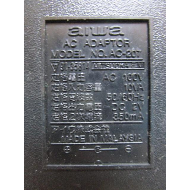 ★★ No-11　 AC-207　DC2V/350mA⇔AC100V　aiwa 【〒承認マーク付】変圧器【 電源 トランス アダプタ 】 | 