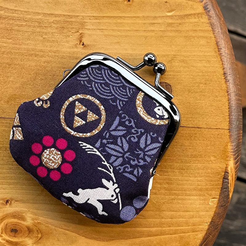 HollyHock 財布 お賽銭用がま口／ 市松遊びうさぎ : 御朱印帳専門店