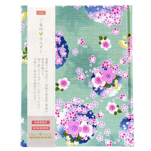御朱印ホルダー 桜かのこ 水色 朱印帳 納経帳 集印帳 かわいい Phongthuyvanbe Com