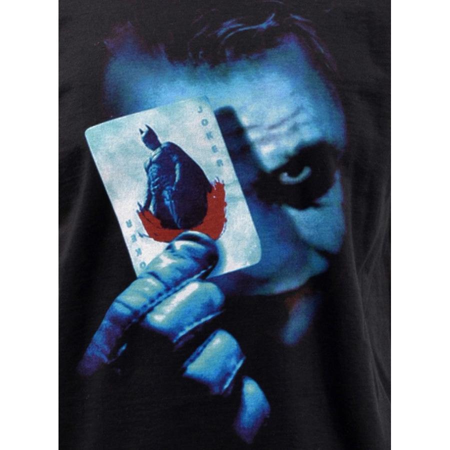 バットマン ダークナイト ジョーカーカード メンズTシャツ2 バットマン ダークナイト ジョーカーカード メンズTシャツ2