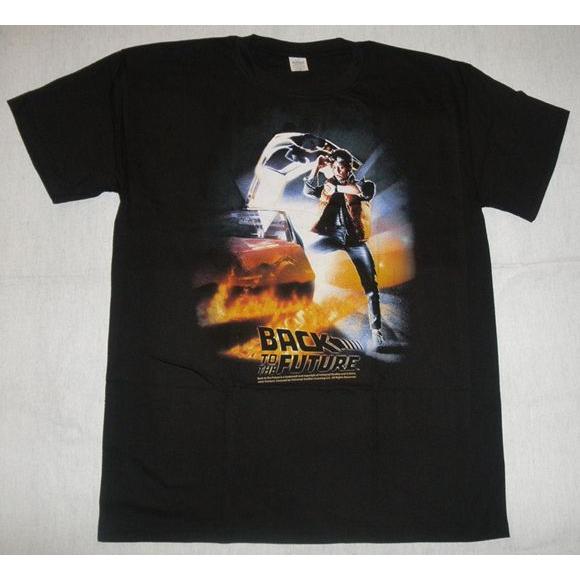 バックトゥザフューチャー1 ポスターデザイン メンズTシャツ S・M 在庫
