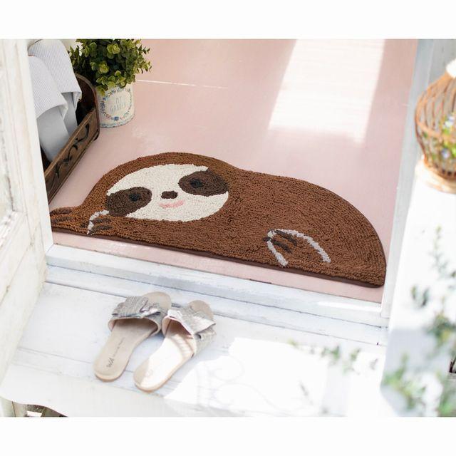 ハワイアン マット 動物 インテリアマット おかえりアニマル 玄関マット ナマケモノ かわいい バスマット インテリア ハワイアン雑貨 873 169 ハワイアン雑貨 Holoholo 通販 Yahoo ショッピング