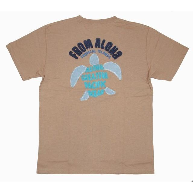 Tシャツ 半袖 メンズ ハワイアン アロハメイド メンズ L ベージュ デニム貼り付け 刺繍柄 フララニ サーフブランド メール便対応可 2ma1st137 2ma1st137beg ハワイアン雑貨 Holoholo 通販 Yahoo ショッピング