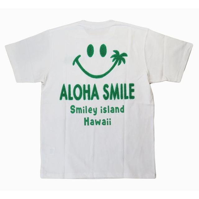 半袖 Tシャツ メンズ スマイル Hulalani サガラ刺繍 メンズ グリーン ハワイアン雑貨 メール便対応可 サーフブランド ハワイアン 雑貨 ハワイ 212hu1st027wht 2 ハワイアン雑貨 Holoholo 通販 Yahoo ショッピング