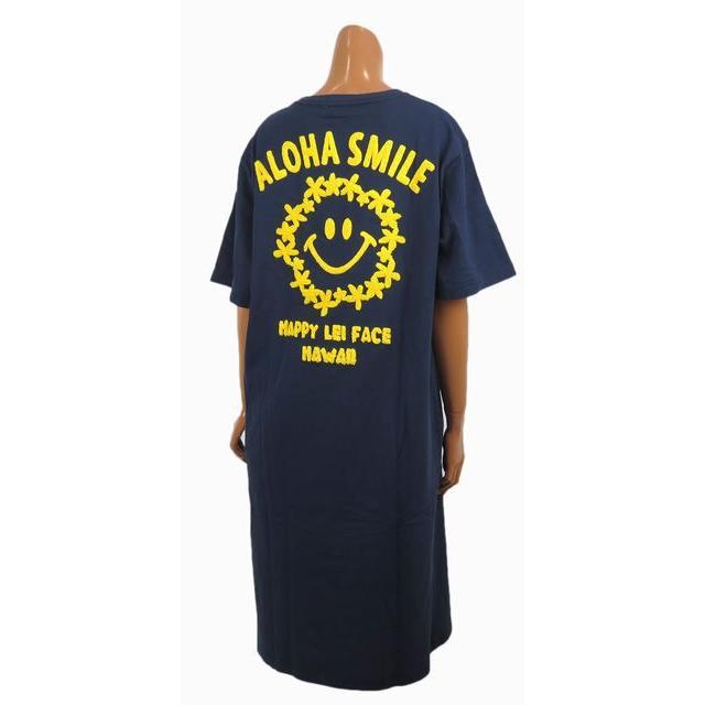 レディース 半袖 Tシャツ Hulalani フララニ スマイル ニコちゃん スマイリーアロハ 刺繍 ワンピース レディース ネイビー 212hu2op005 ハワイアン雑貨 212hu2op005nvy ハワイアン雑貨 Holoholo 通販 Yahoo ショッピング