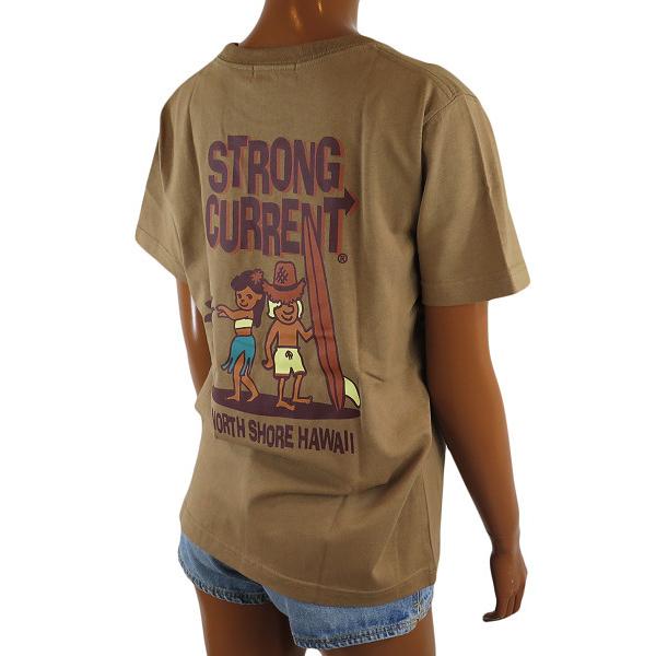 半袖 大放出セール Tシャツ レディース ストロングカレント ノースショア ハワイアン雑貨 サーフブランド ハワイ ベージュ