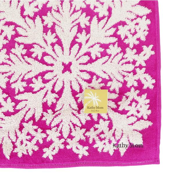 新品未使用】Kathy Mom タオルケット プルメリアピンク お値下げ中