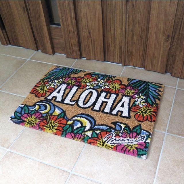 ハワイアン 雑貨 インテリア ココナッツ 玄関マット アロハ ハイビスカス 屋外用 コイヤーマット ハワイアン雑貨 4ifp9151hib ハワイアン雑貨 Holoholo 通販 Yahoo ショッピング