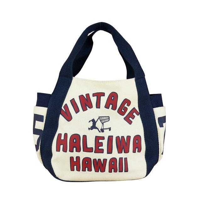 ハワイアン トートバッグ バルーンバッグ ハレイワ ヴィンテージ ミニトートバッグ (アイボリー) ハワイアン雑貨 サーフブランド ハレイワ ハッピーマーケット｜holoholo｜02